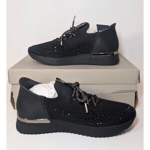 Kenneth Cole Reaction Clancy EZ-on Jewel Sneakers Black Women's 6 - New